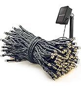 woohaha Solar Christmas Lights,1PACK 72ft 200 LED 8 Modes Outdoor Christmas String Lights, Waterp...