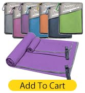 SYOURSELF 2 PCS Microfiber Travel Towel,Quick Dry Towel,Super Absorbent Camping Towel,Compact Cam...