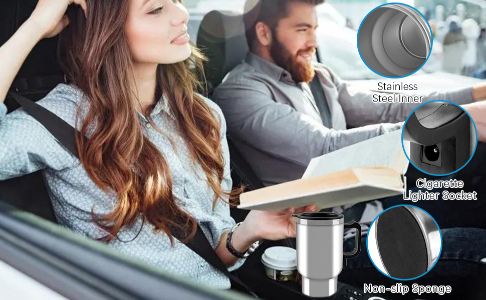 Car Heating Cups Stainless Steel