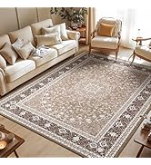 Lessymo 8 x 10 Area Rugs for Living Room, Machine Washable Area Rugs Boho Faux Wool Low Pile Area...