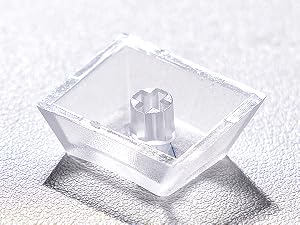 White Clear Keycaps,Frost Jelly Key caps,Pixel Game