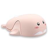 CHUYI Cute Animal Dolphin Shape Wireless Silent Mouse Frosted Cartoon Portable Travel Mute 1600DP...