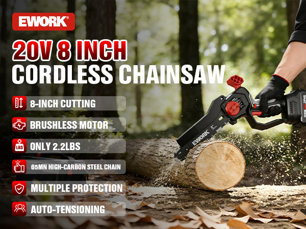 mini chainsaw cordless