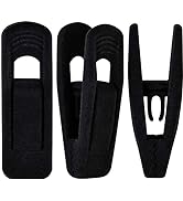 TOFIIGREM Black Velvet Hangers Clips (50-Pack), Non-Slip Skirt Hanger Velvet Clips for Velvet Han...