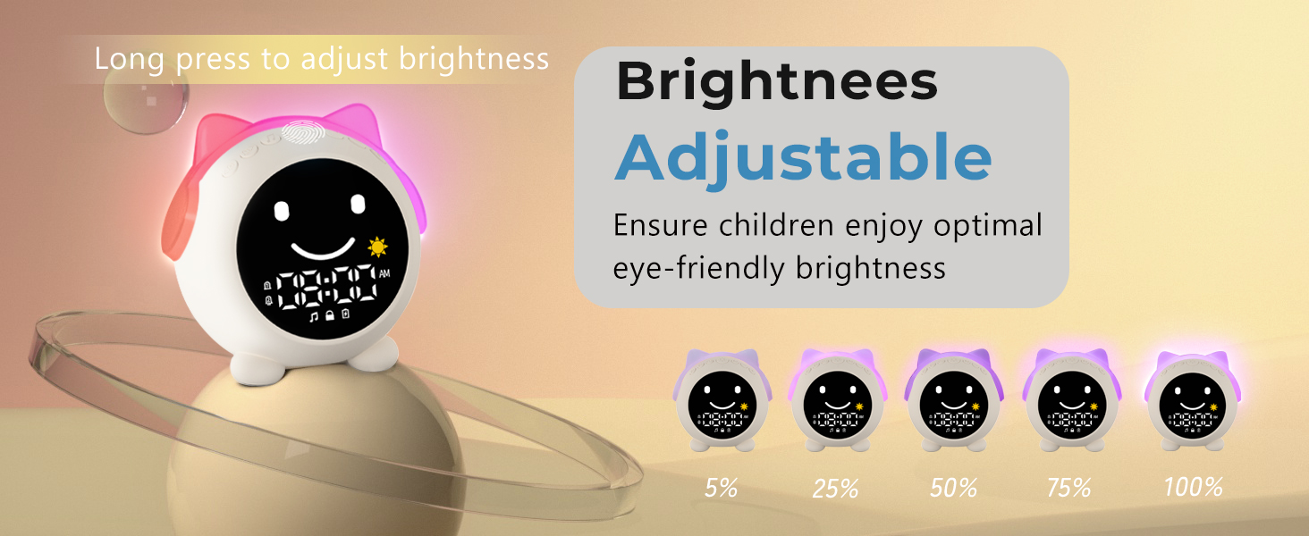 kids alarm clock hatch ok to wake bedroom room toddler children cute night light boy girl sleep