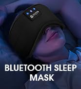 LOVE EYE Sleep Headphones Bluetooth 5.4 Sleeping Eye Mask Wireless Music Earphones with HD Speake...