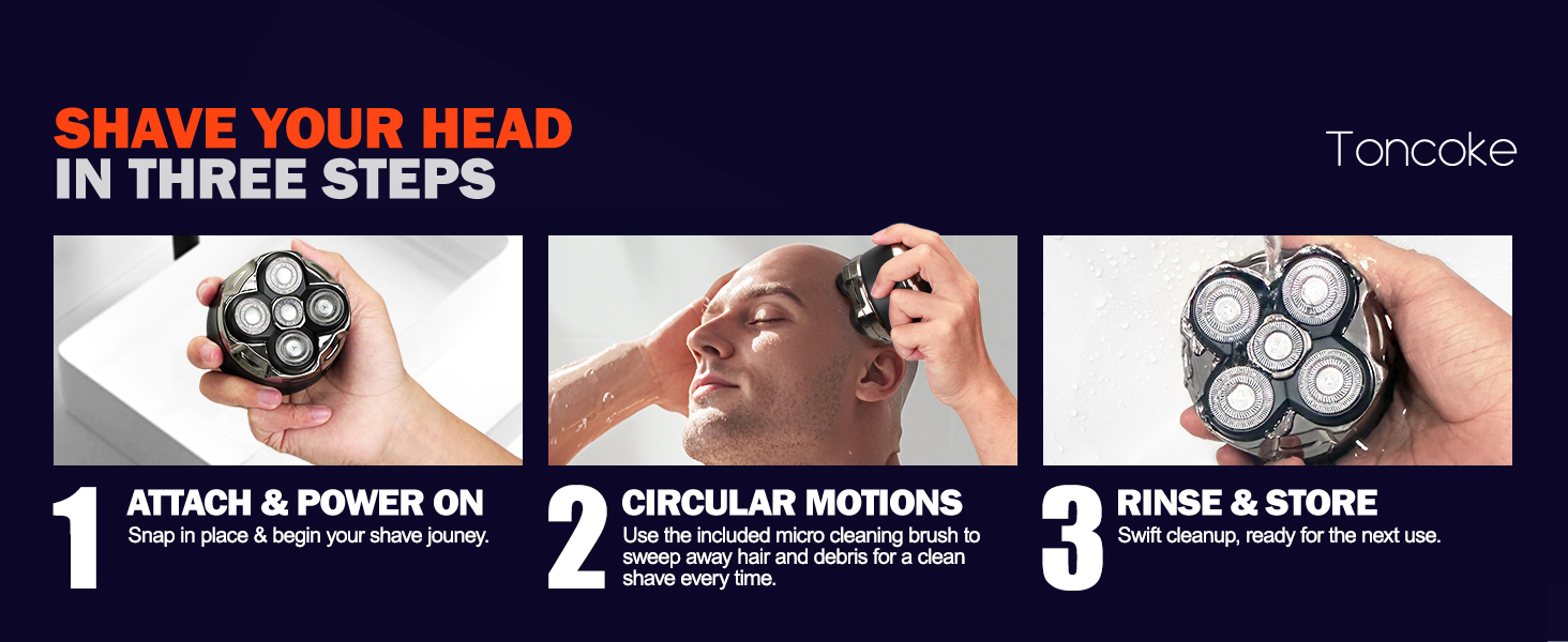 electric head shavers for men