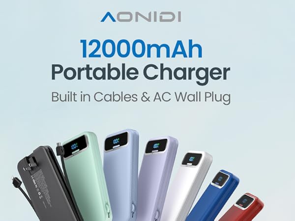 Portable charger AC wall plug