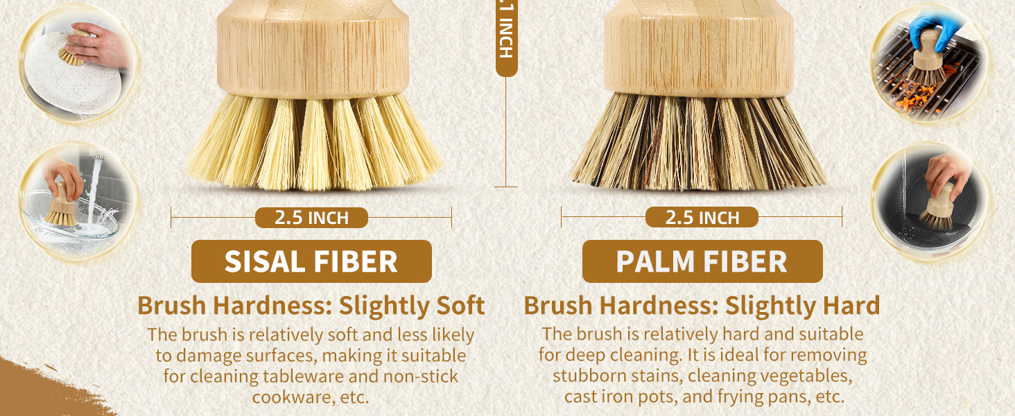 Bamboo cleaning brush