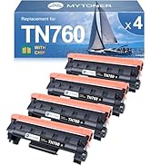 MYTONER Compatible Toner Cartridge Replacement for Brother TN760 TN-760 TN730/760 TN-730 High Yie...