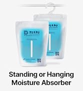 Dry &amp; Dry Premium 6 Pack Hybrid Moisture Absorbers - Blue, Automatic, Standing or Hanging - 7 oz ...