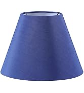 Aspen Creative 32137 Hardback Empire Spider Lamp Shade in Cobalt Blue (6" x 12" x 9")