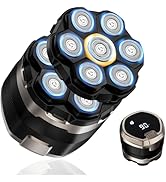 Yinicare Head Shavers for Bald Men,Includes 1 Original Replacement Head, 7D Rotary Head Shaver, W...