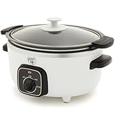 GreenLife 3.5QT Slow Cooker, Non-Toxic PFAS-Free Ceramic Nonstick Removable Interior Bowl, Progra...