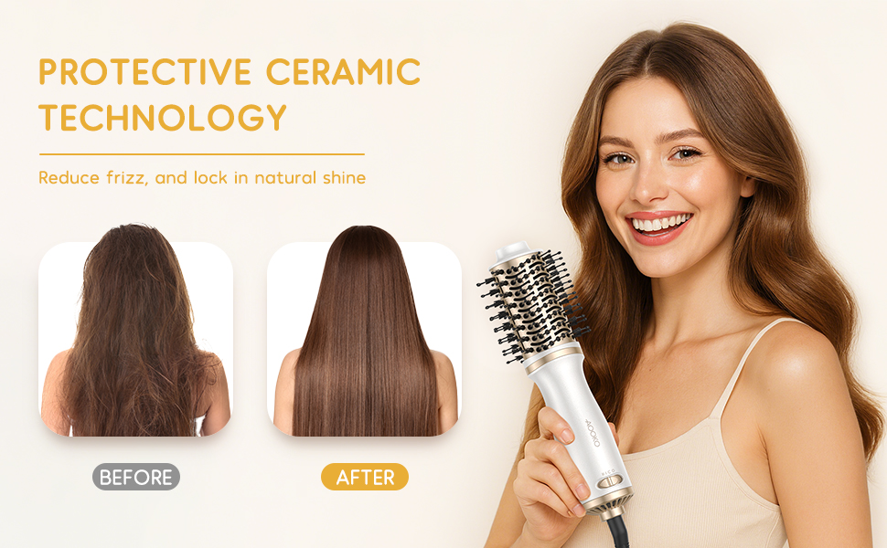 mini hair dryer brush