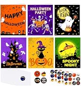 NEBURORA 30 Pack Halloween Greeting Cards with Envelopes and Stickers for Happy Halloween Party F...