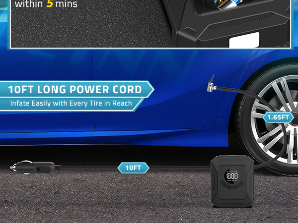 Tire Inflator 12V Car DC Electric