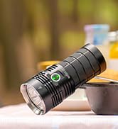 Sofirn Q8 Pro Rechargeable Flashlight 11000 Lumen, Super Bright Flashlight with 4 x CREE XHP50.2 ...