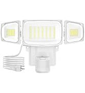 Olafus 70W Motion Sensor Outdoor Light Plug in, Motion Flood Light Dusk to Dawn, 7000LM LED Secur...