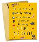 Unique School Bus Driver Thank You Card,Large Bus Driver Appreciation Cards,Thank You Card Gifts ...