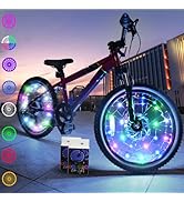 TINANA 2 Tire Pack LED Bike Wheel Lights Ultra Bright Waterproof Bicycle Spoke Lights Cycling Dec...