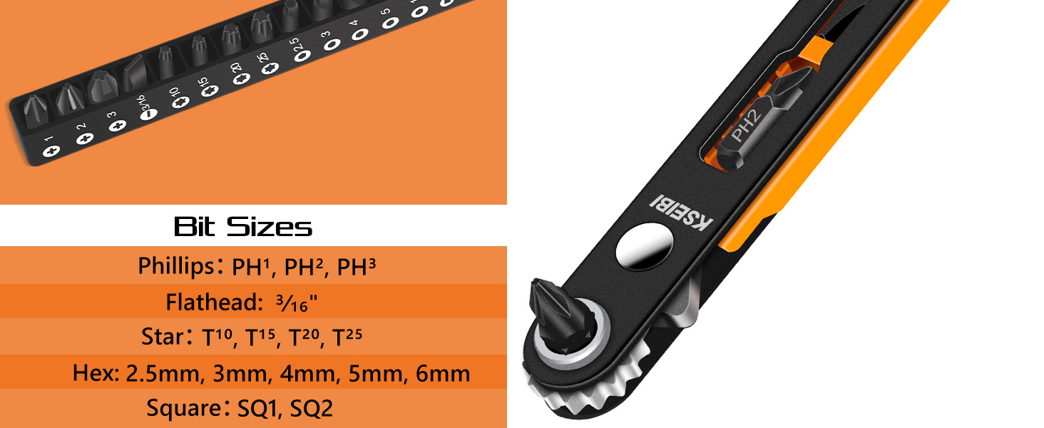 ratchet screwdriver bits