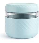 Cafezi 24 oz Glass Lunch Bowl Container with Lid | Leak &amp; Spill Proof, BPA-Free, Microwave &amp; Dish...