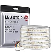 BTF-LIGHTING Higher Density RGBCCT 5 Colors in 1 LED 5050SMD RGB+ Tunable Color Temperature 2700K...
