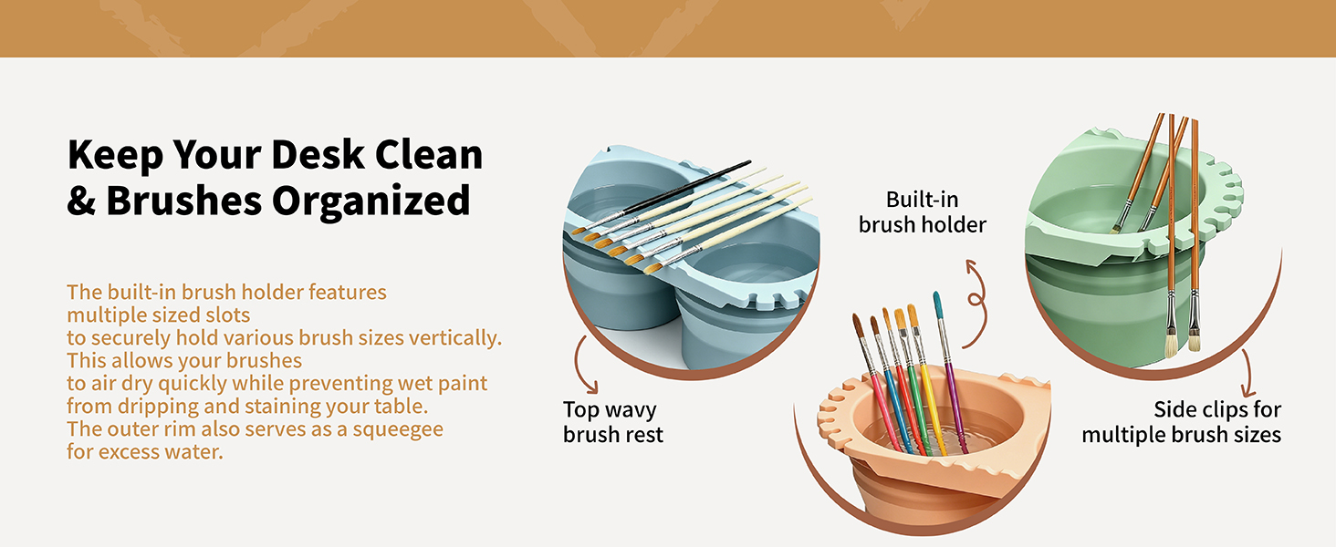 Keep Your Desk Clean &amp;amp; Brushes Organized