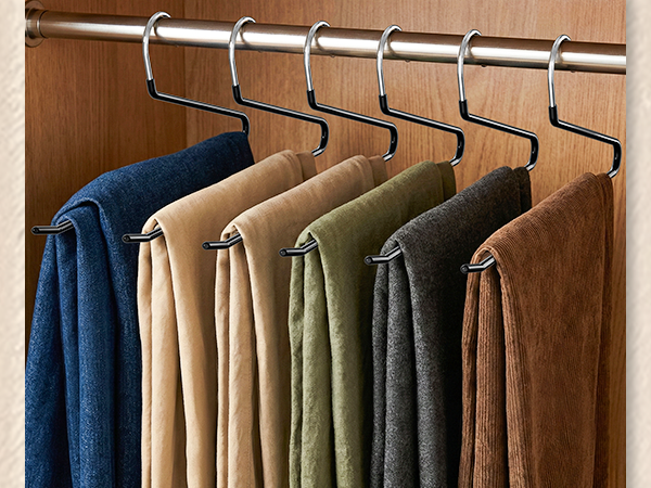 Black Open Ended for Closet Space Saving Trousers for Mens &amp;amp; Women Blanket Heavy Duty Sleek Design