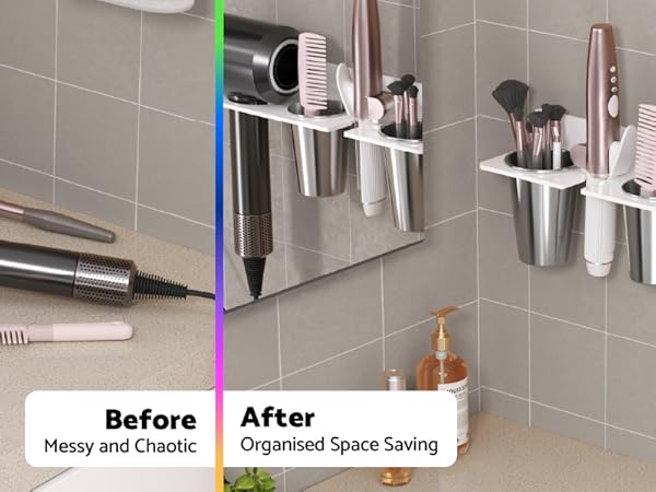 hot hair tools organizer wall mount