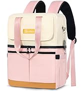 Scothen Backpack Cooler with Double Decker &amp; 12 Ice Packs- Keeps 36 Cans Cold for Up to 24 Hours-...