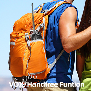 pxton walkie talkies vox handfree