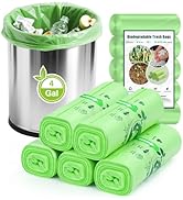 4 Gallon Trash Bags: 120 Count Small Garbage bags, Compost Waste Bag Strong Trash Can Liners Unsc...