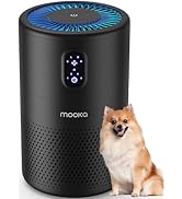 MOOKA Air Purifiers for Home Large Room up to 1076ft², H13 True HEPA Air Filter Cleaner, Odor Eli...