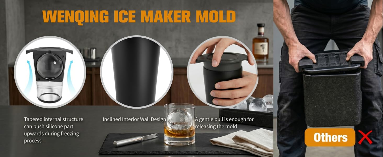 Clear Ice Cube Maker for Whiskey &amp;amp; Cocktails