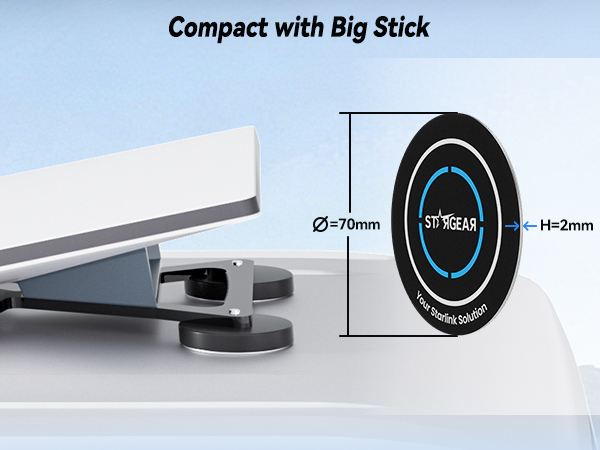 MAGNETIC METAL PLATE FOR STARLINK MINI AND GEN 3 MAGNETIC MOUNT