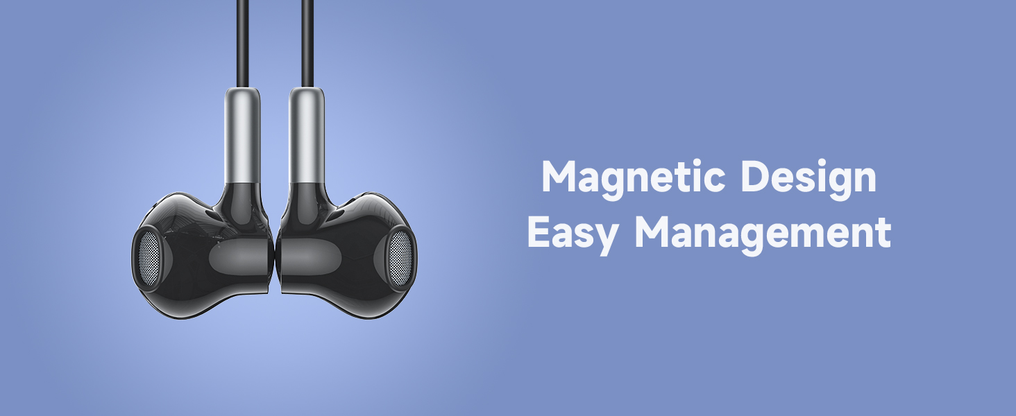 iphone headphones wired with USB C Magnetic Design Easy Management
