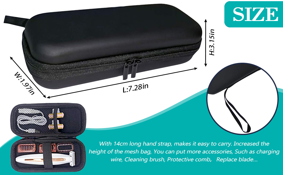 Electric Shaver Case for Men Trimmer Shaver Box Electric Trimmer Cover Shaver Storage Bag