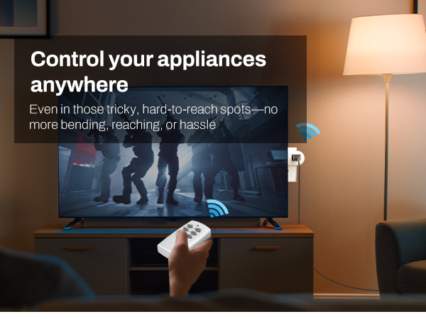 Wireless Remote Control Outlet with 2 Individual Switch Control