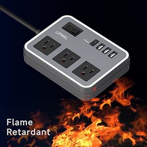 Flame retardant power strip