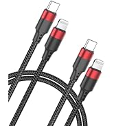 Bkduice 2ft USB C to Lightning Cable, 2 Pack PD Fast Charging [MFi Certified] USB C iPhone Charge...