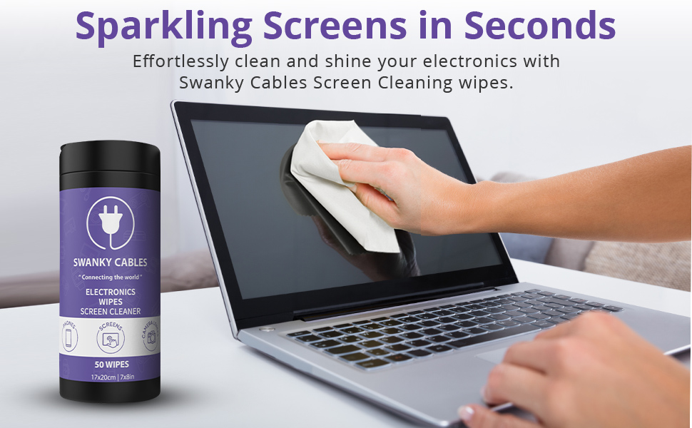 Swanky cables wipes electronics cleaning kit