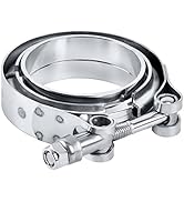 EVIL ENERGY V Band Clamp with Flange Male Female Stainless Steel (2.5 Inch)