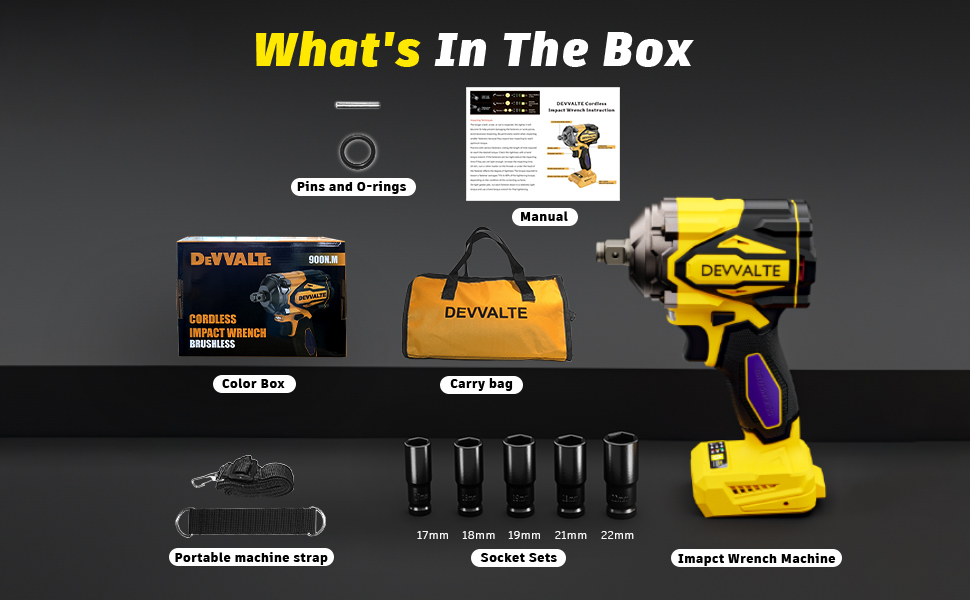cordless impact wrench,1/2 inch impact wrench,high torque impact wrench,brushless impact wrench