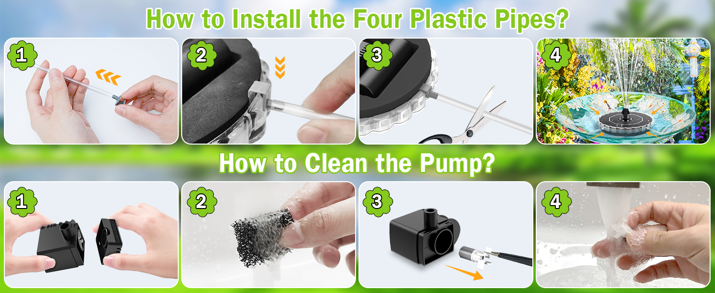 solar bird bath fountains