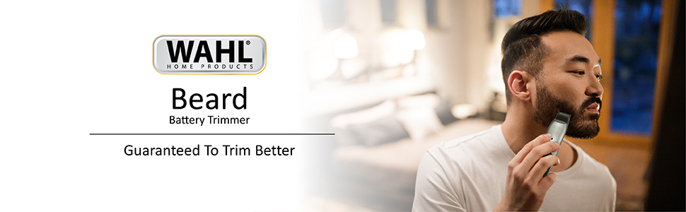 Wahl Clipper Battery Beard Trimmer Groomsman Mustache Nose Hair Trimming Detail Grooming