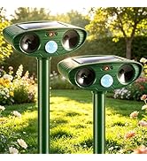 2026 Solar Ultrasonic Animal Repellent Outdoor Cat Deterrent Deer Repellent Devices with Motion S...