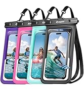 Rynapac Waterproof Phone Pouch - 2 Pack, IPX8 Waterproof Phone Case with Lanyard for iPhone 17 16...