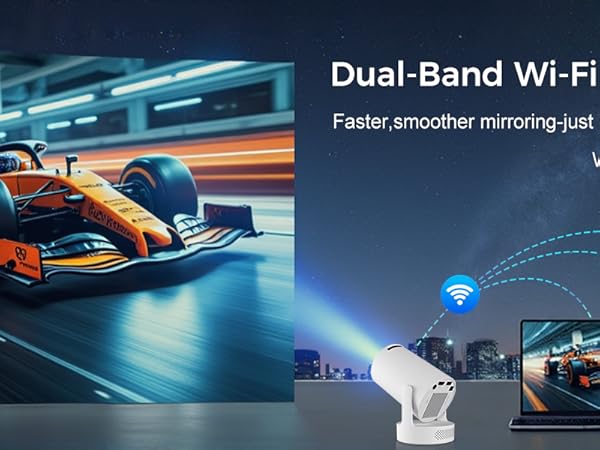 Mini Projector with WiFi and Bluetooth